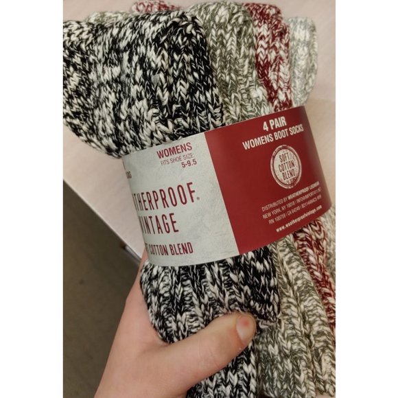 Weatherproof Vintage Women's Soft Cotton Boot Sock - Picture 4 of 4